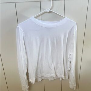 J. Crew White Vintage Jersey Top